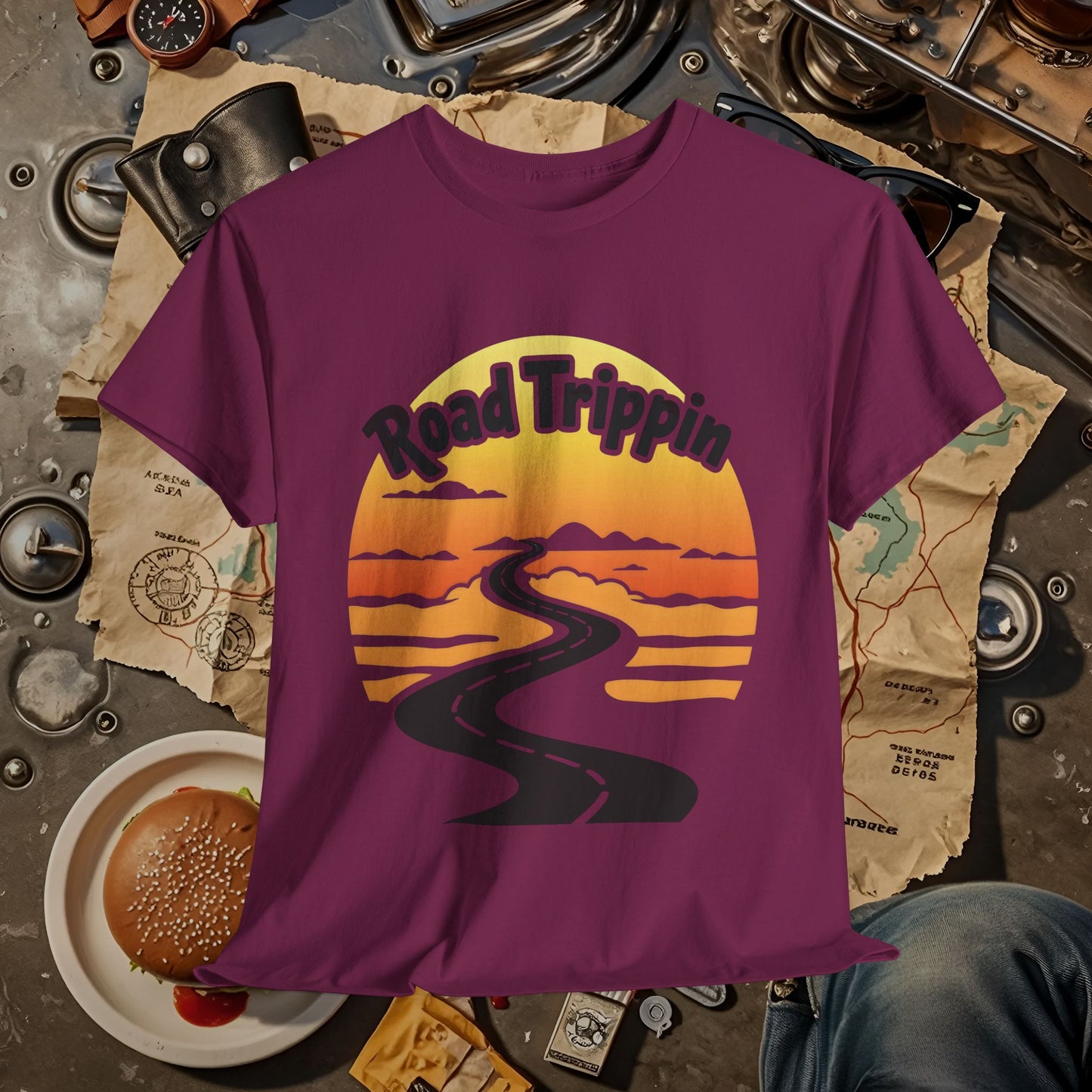 Road Trippin Road Trip & Vehicle Travel T-Shirts | Car, RV, and Motorcycle Adventure Tees