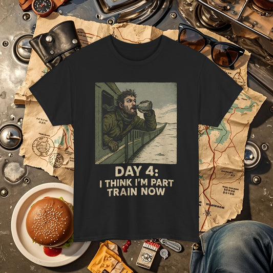 Day 4: I Think I Am Part Train – Feral Traveler’s Siberian Railroad Tee Road Trip & Vehicle Travel T-Shirts | Car, RV, and Motorcycle Adventure Tees