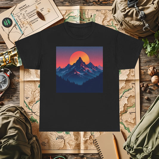 Mountain Glow Outdoor Adventure T-Shirts | Camping, Hiking, Rafting & Kayaking Tees for Nature Lovers