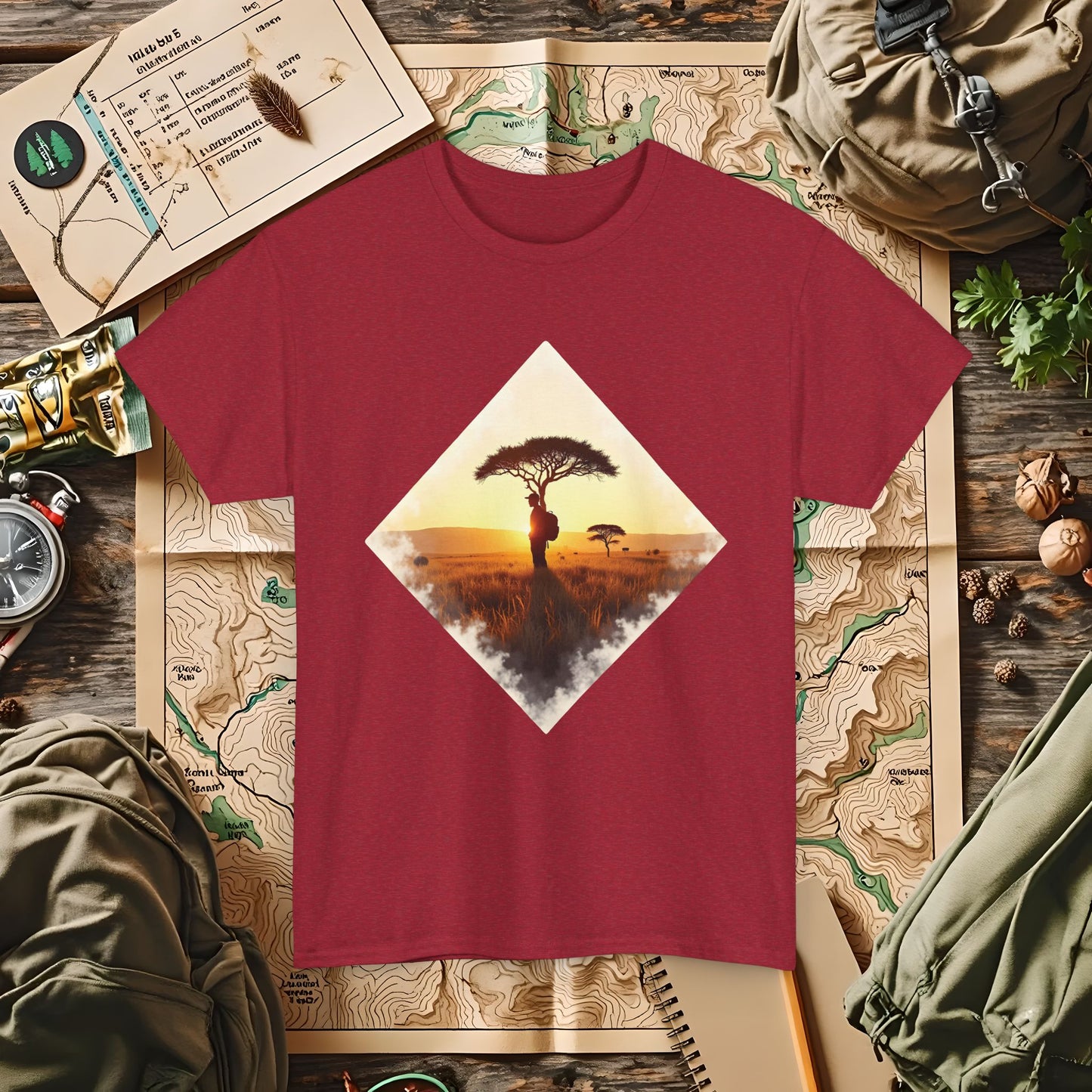 Savannah Journey Outdoor Adventure T-Shirts | Camping, Hiking, Rafting & Kayaking Tees for Nature Lovers
