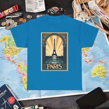Paris Elegance Air Travel T-Shirts | Jetsetter, Airport, and International Flight Tees