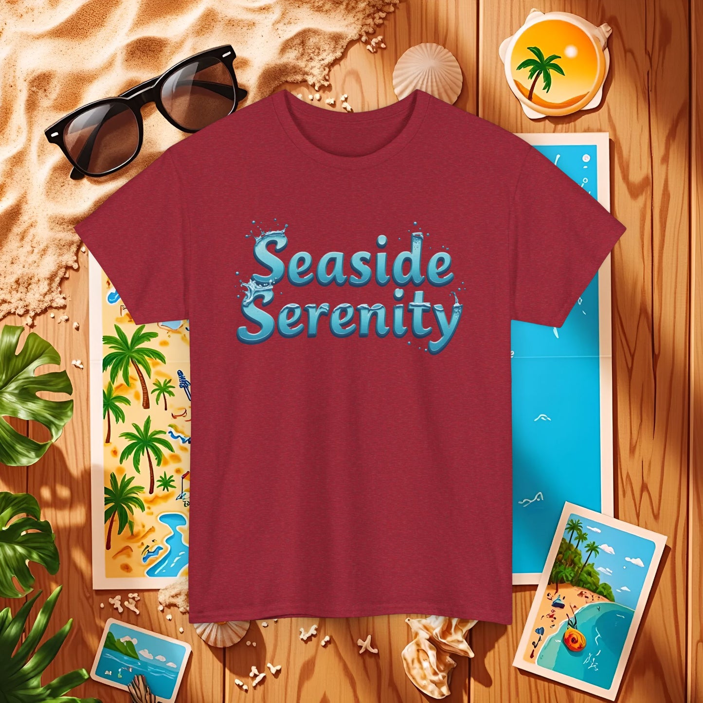 Seaside Bliss Beach Travel T-Shirts | Tropical Vacation & Coastal Lifestyle Tees
