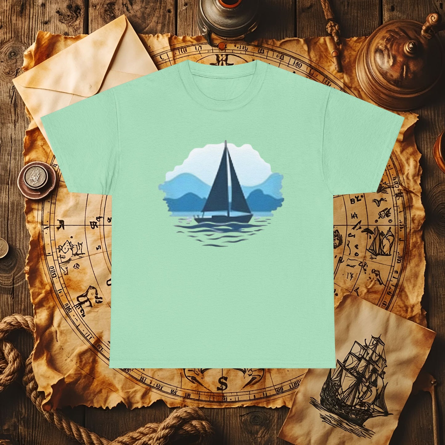 Sailboat Serenity Cruise Travel T-Shirts | Funny & Stylish Tees for Ocean Adventures