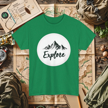 Mountain Explore Outdoor Adventure T-Shirts | Camping, Hiking, Rafting & Kayaking Tees for Nature Lovers