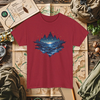 Celestial Landscapes Outdoor Adventure T-Shirts | Camping, Hiking, Rafting & Kayaking Tees for Nature Lovers