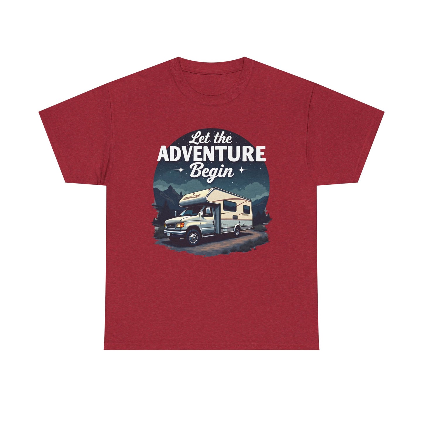 Adventure Awaits Road Trip & Vehicle Travel T-Shirts | Car, RV, and Motorcycle Adventure Tees
