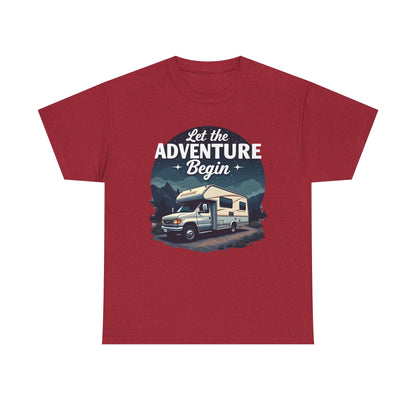 Adventure Awaits Road Trip & Vehicle Travel T-Shirts | Car, RV, and Motorcycle Adventure Tees