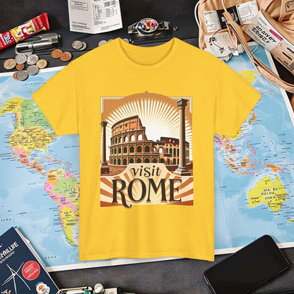 Rome Retro Air Travel T-Shirts | Jetsetter, Airport, and International Flight Tees