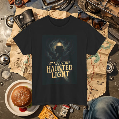St. Augustine Haunted Lighthouse Florida Shirt – Stormy Night Dark Tourism Tee | Car, RV, and Motorcycle Adventure Tees