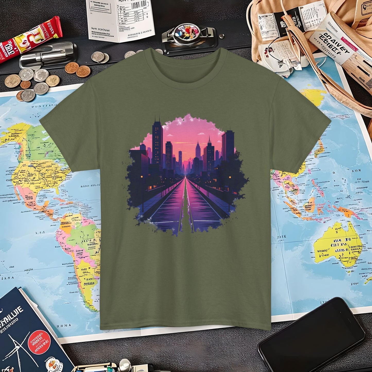 Twilight City Air Travel T-Shirts | Jetsetter, Airport, and International Flight Tees