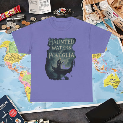 Haunted Venice Ghostly Gondolier Shirt – Spooky Dark Tourism Graphic Tee | Layover Club Air Travel T-Shirts | Jetsetter, Airport, and International Flight Tees