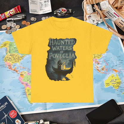Haunted Venice Ghostly Gondolier Shirt – Spooky Dark Tourism Graphic Tee | Layover Club Air Travel T-Shirts | Jetsetter, Airport, and International Flight Tees