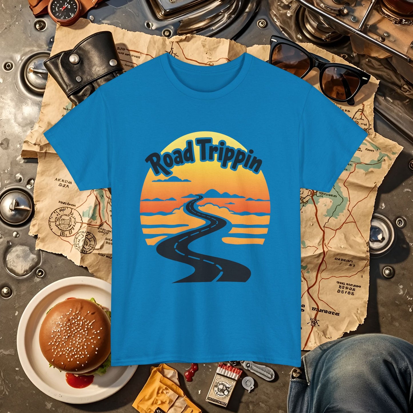 Road Trippin Road Trip & Vehicle Travel T-Shirts | Car, RV, and Motorcycle Adventure Tees