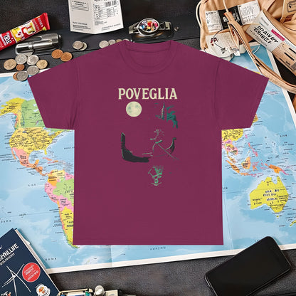 Phosphorescent Gondolier on Haunted Poveglia Tee – Ghostly Venice Dark Tourism Shirt | Layover Club Air Travel T-Shirts | Jetsetter, Airport, and International Flight Tees