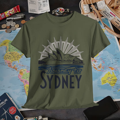 Sydney Elegance Air Travel T-Shirts | Jetsetter, Airport, and International Flight Tees