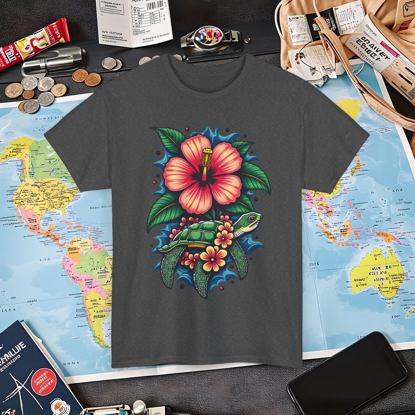Tropical Harmony Air Travel T-Shirts | Jetsetter, Airport, and International Flight Tees