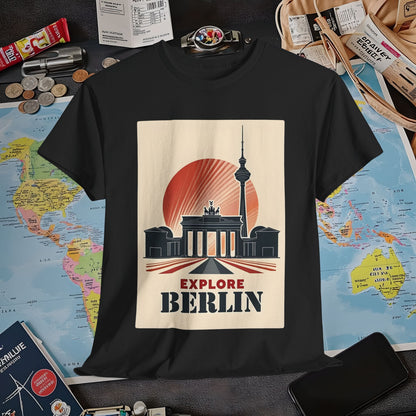 Berlin Deco Air Travel T-Shirts | Jetsetter, Airport, and International Flight Tees