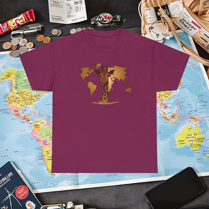 Giraffe Globe Air Travel T-Shirts | Jetsetter, Airport, and International Flight Tees