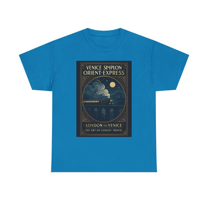 Orient Express at Night – Art Deco Venice Simplon Midnight Train Tee Road Trip & Vehicle Travel T-Shirts | Car, RV, and Motorcycle Adventure Tees