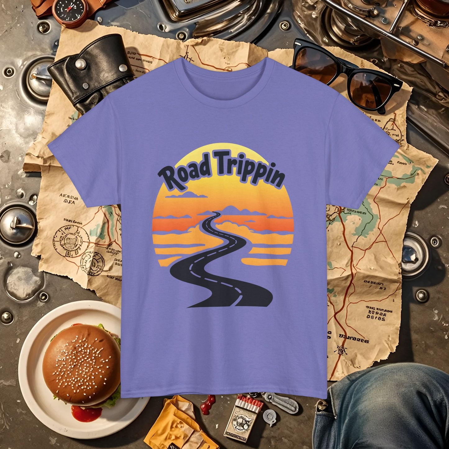 Road Trippin Road Trip & Vehicle Travel T-Shirts | Car, RV, and Motorcycle Adventure Tees