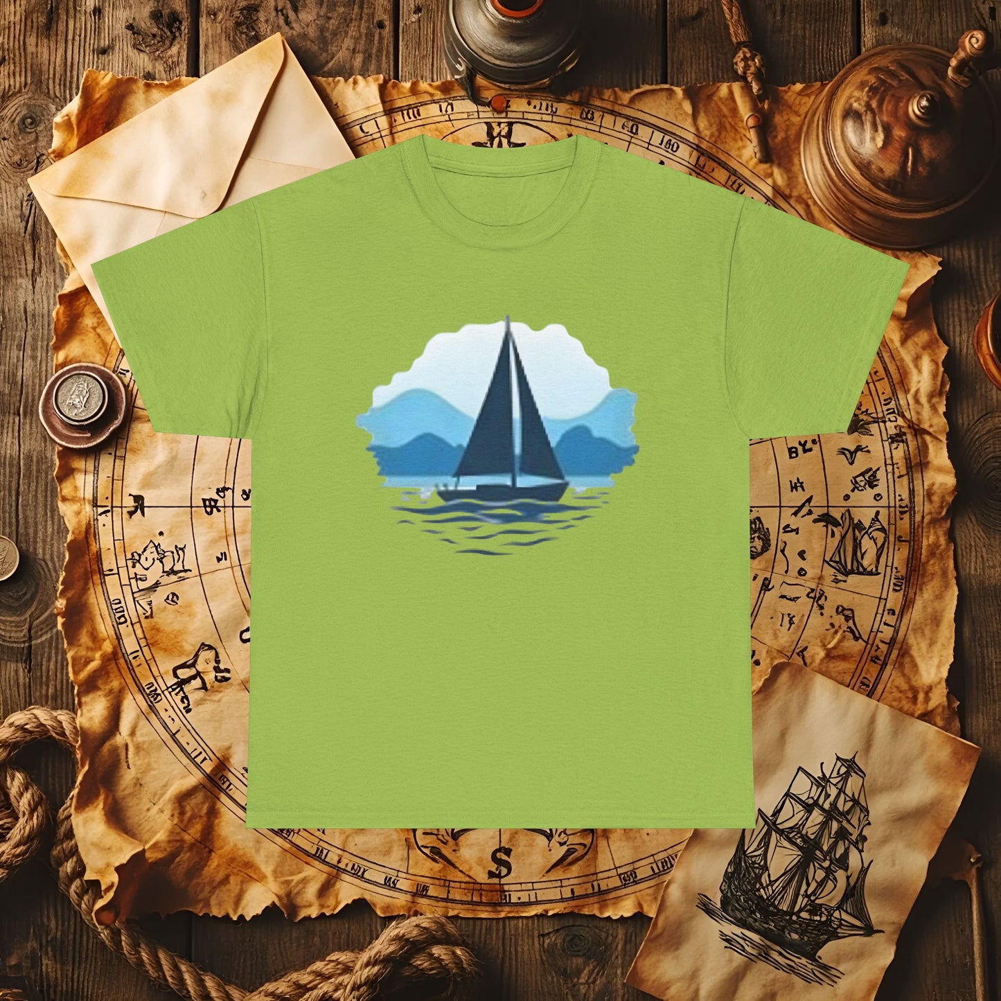 Sailboat Serenity Cruise Travel T-Shirts | Funny & Stylish Tees for Ocean Adventures