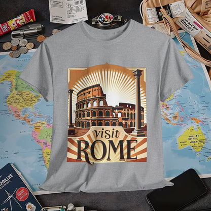 Rome Retro Air Travel T-Shirts | Jetsetter, Airport, and International Flight Tees