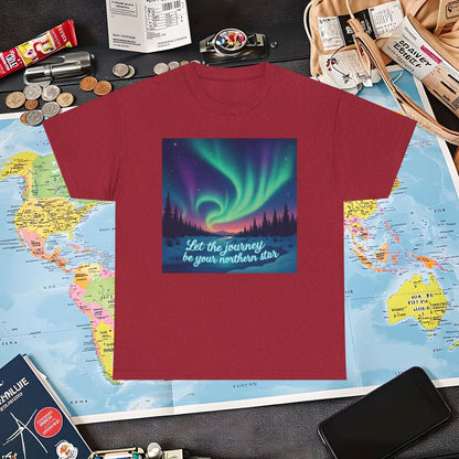 Northern Lights Journey Under the Starry Sky Air Travel T-Shirts | Jetsetter, Airport, and International Flight Tees