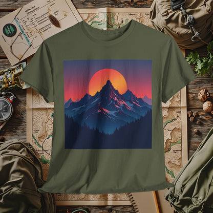 Mountain Glow Outdoor Adventure T-Shirts | Camping, Hiking, Rafting & Kayaking Tees for Nature Lovers
