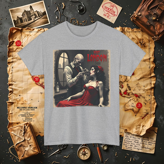 Gothic Barber T-Shirt – Jack the Ripper Era Horror in 1888 London