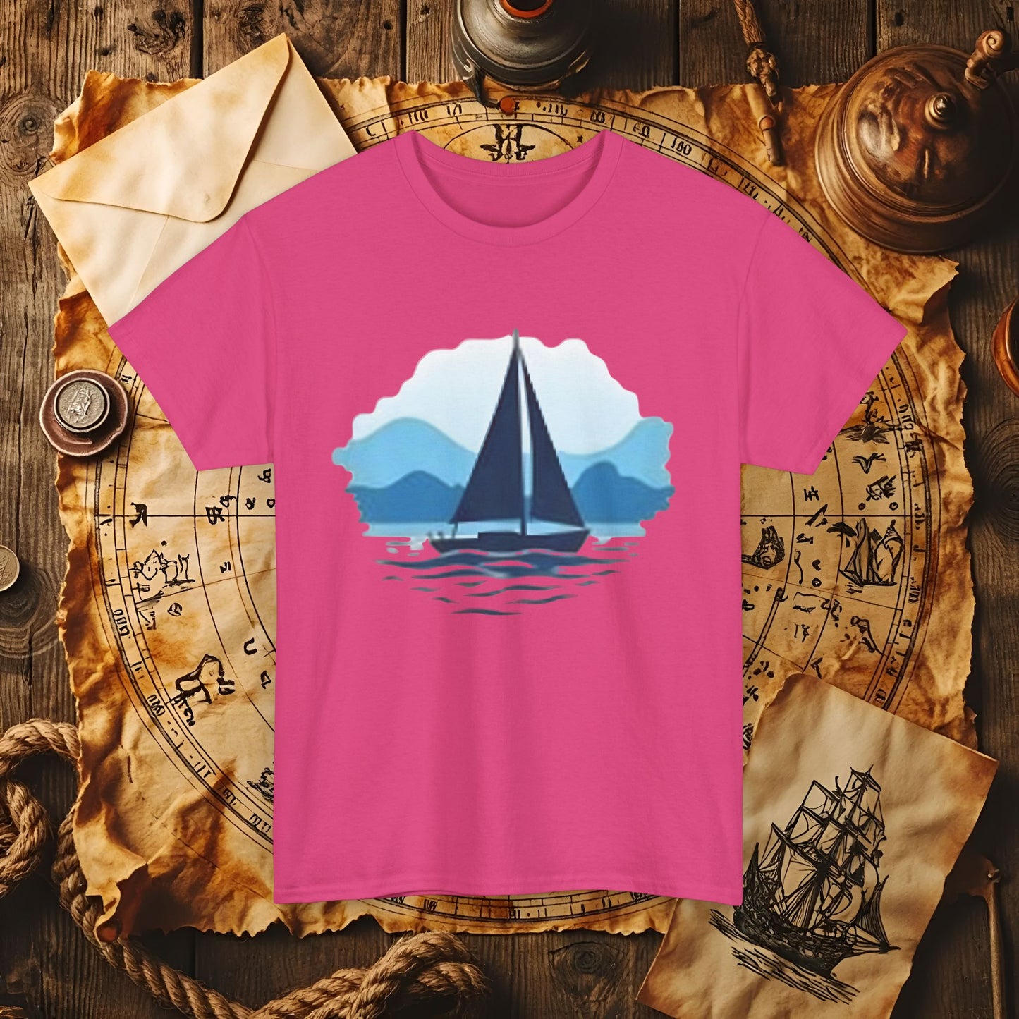 Sailboat Serenity Cruise Travel T-Shirts | Funny & Stylish Tees for Ocean Adventures