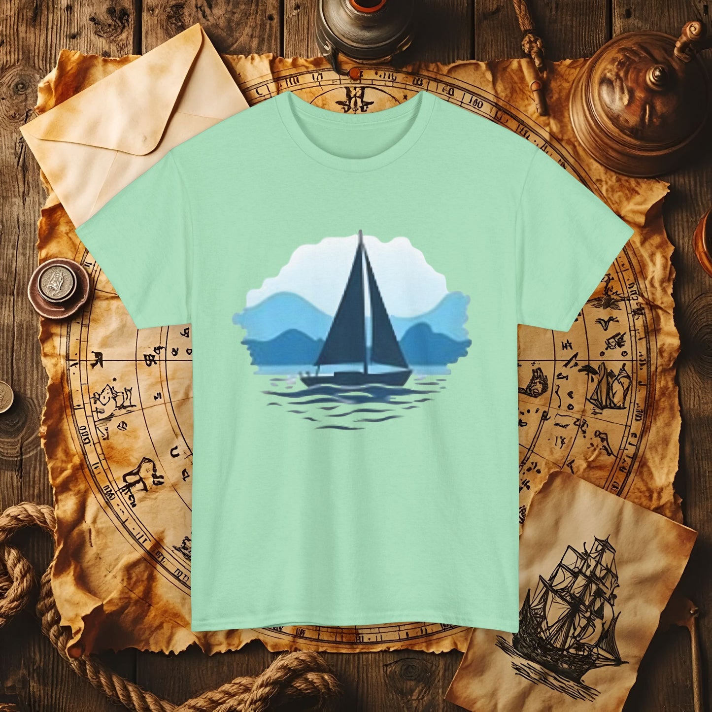 Sailboat Serenity Cruise Travel T-Shirts | Funny & Stylish Tees for Ocean Adventures