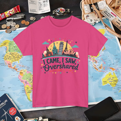 Overshare Vibe Air Travel T-Shirts | Jetsetter, Airport, and International Flight Tees