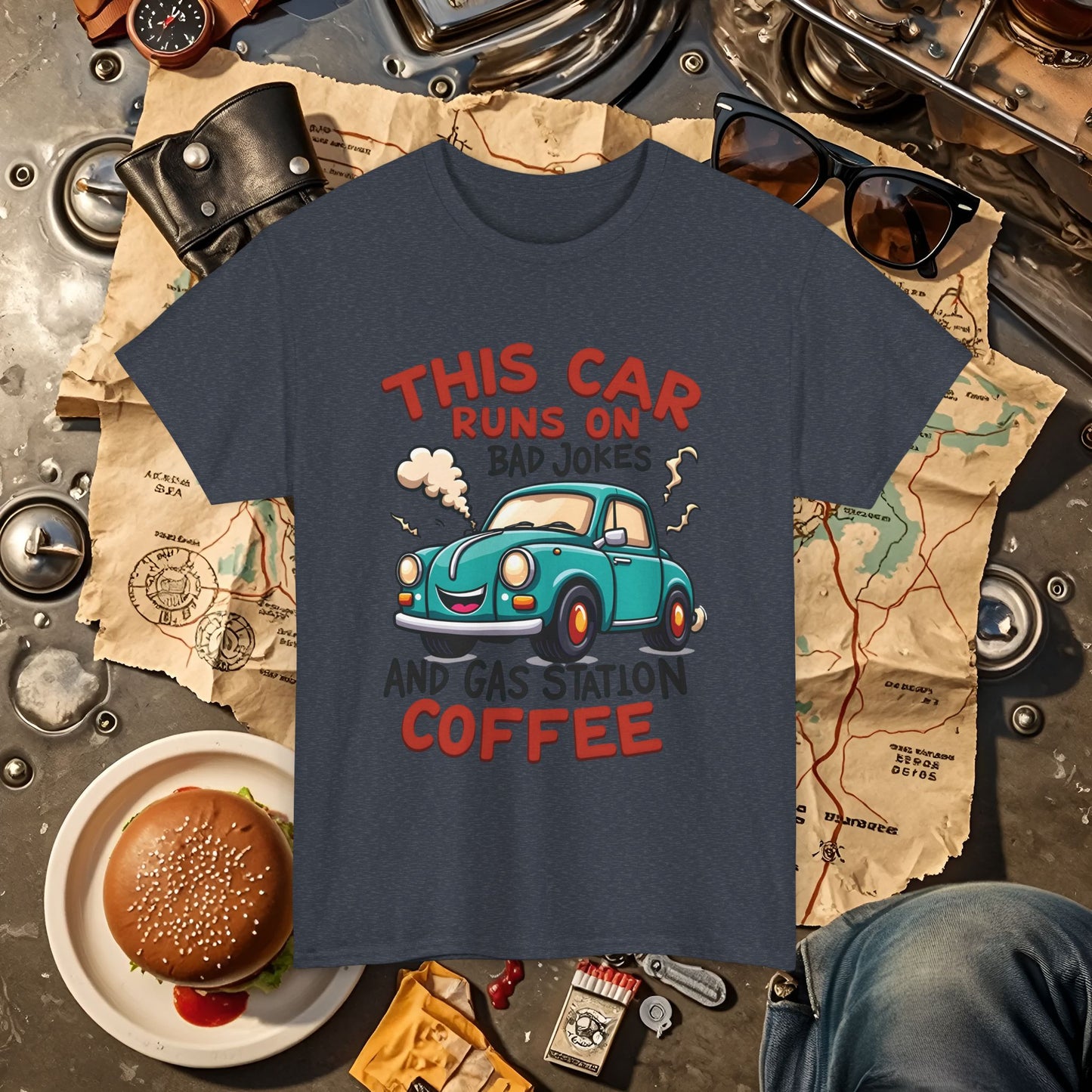 Coffee Car Road Trip & Vehicle Travel T-Shirts | Car, RV, and Motorcycle Adventure Tees
