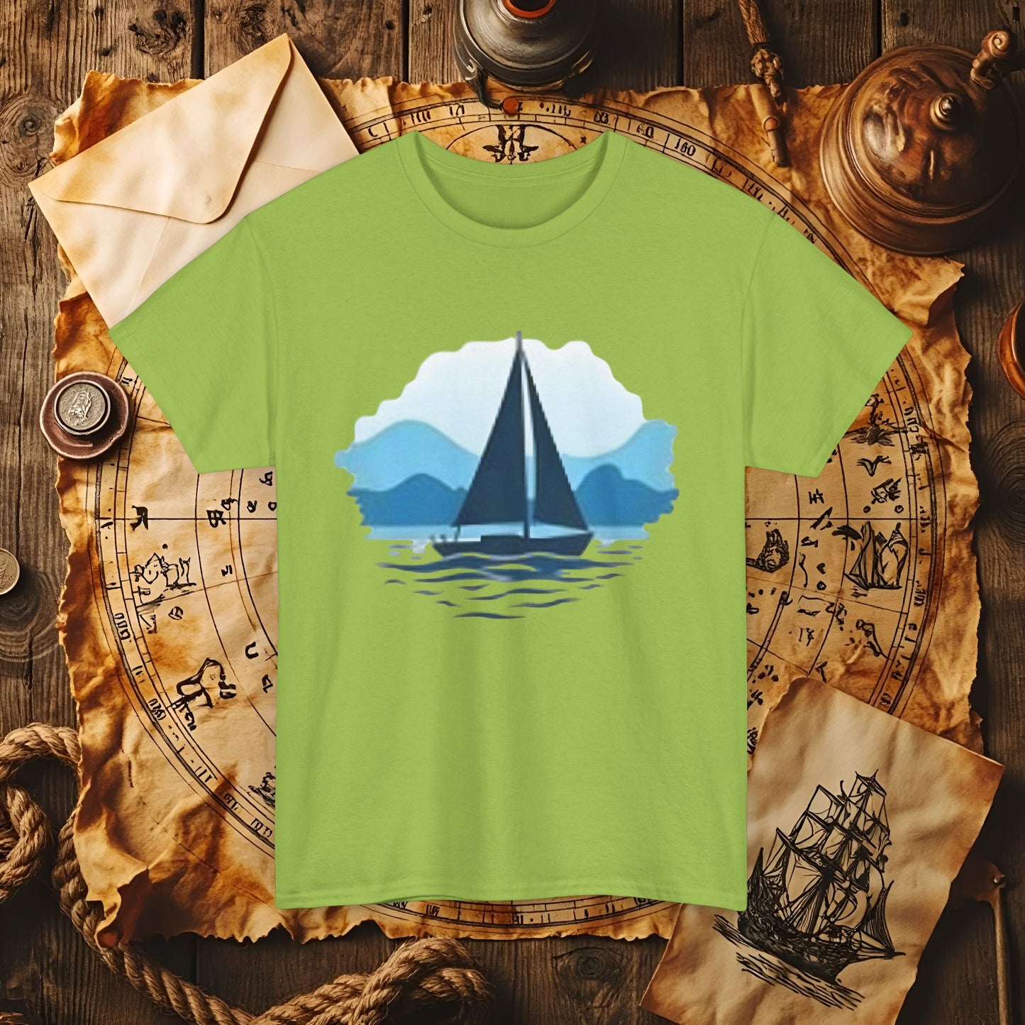 Sailboat Serenity Cruise Travel T-Shirts | Funny & Stylish Tees for Ocean Adventures