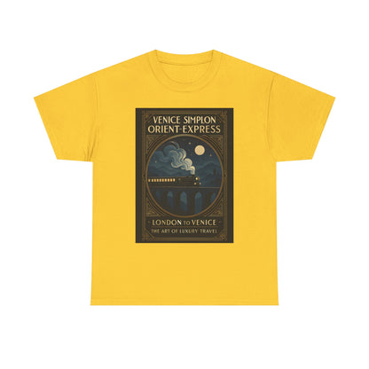 Orient Express at Night – Art Deco Venice Simplon Midnight Train Tee Road Trip & Vehicle Travel T-Shirts | Car, RV, and Motorcycle Adventure Tees