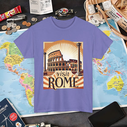Rome Retro Air Travel T-Shirts | Jetsetter, Airport, and International Flight Tees