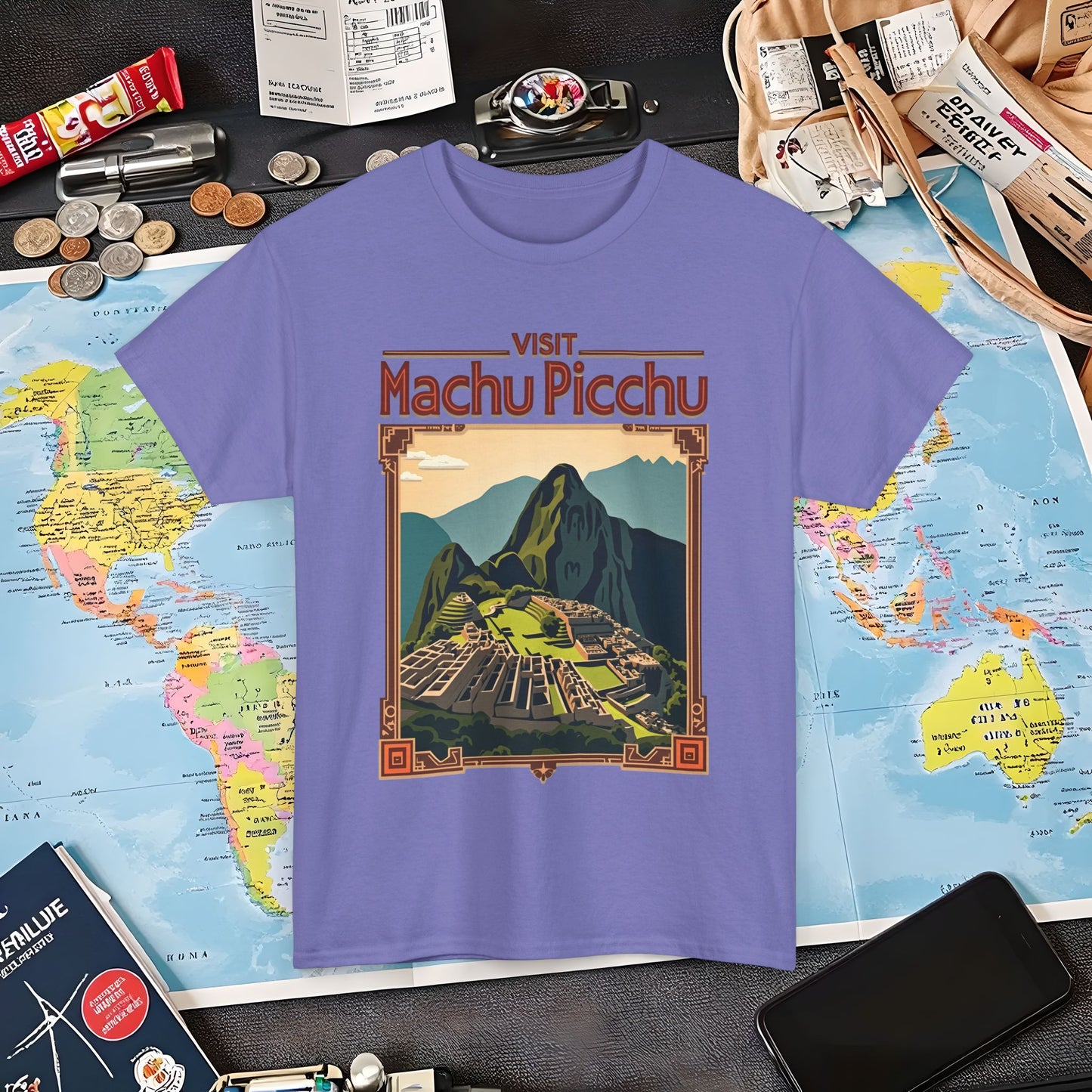 Machu Picchu Air Travel T-Shirts | Jetsetter, Airport, and International Flight Tees