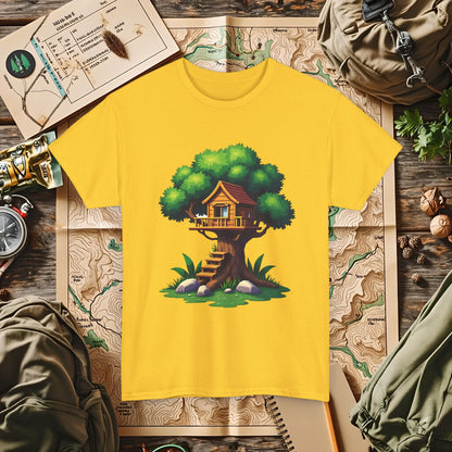 Pixel Treehouse Outdoor Adventure T-Shirts | Camping, Hiking, Rafting & Kayaking Tees for Nature Lovers