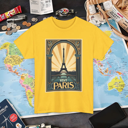 Paris Elegance Air Travel T-Shirts | Jetsetter, Airport, and International Flight Tees
