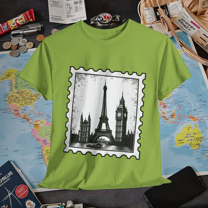 Europe Stamp Air Travel T-Shirts | Jetsetter, Airport, and International Flight Tees