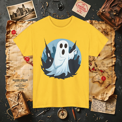Ghostly Guide True Dark Tourism T-Shirts | Hauntingly Cool Travel Tees for the Morbidly Curious