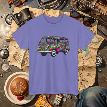 Kaleidoscope Van Road Trip & Vehicle Travel T-Shirts | Car, RV, and Motorcycle Adventure Tees