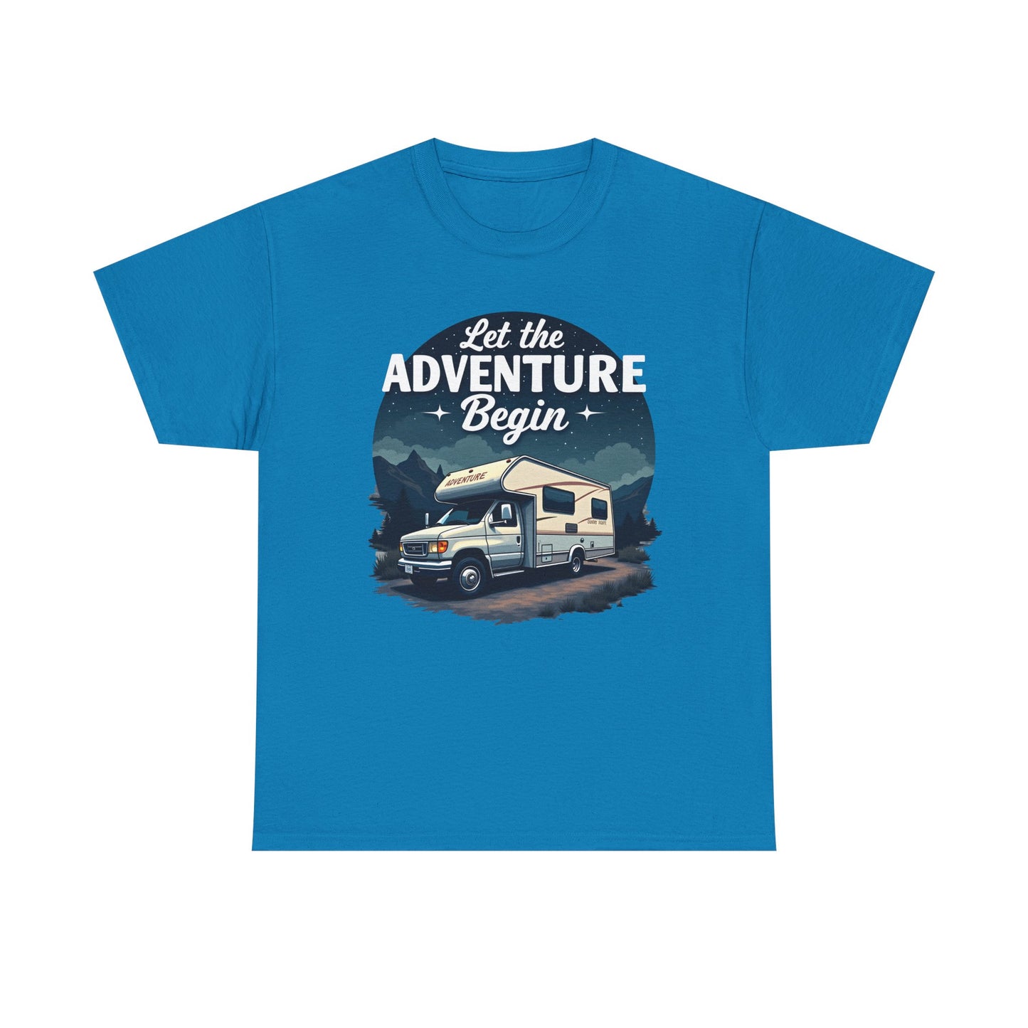 Adventure Awaits Road Trip & Vehicle Travel T-Shirts | Car, RV, and Motorcycle Adventure Tees