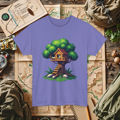 Pixel Treehouse Outdoor Adventure T-Shirts | Camping, Hiking, Rafting & Kayaking Tees for Nature Lovers