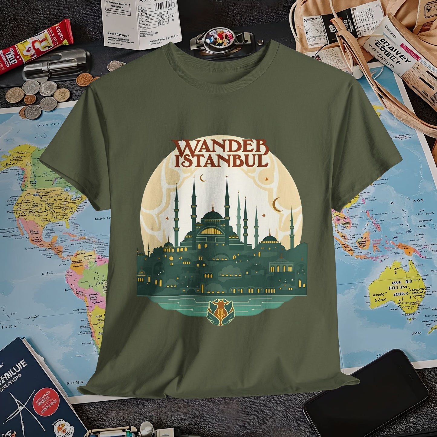 Istanbul Wandering Air Travel T-Shirts | Jetsetter, Airport, and International Flight Tees