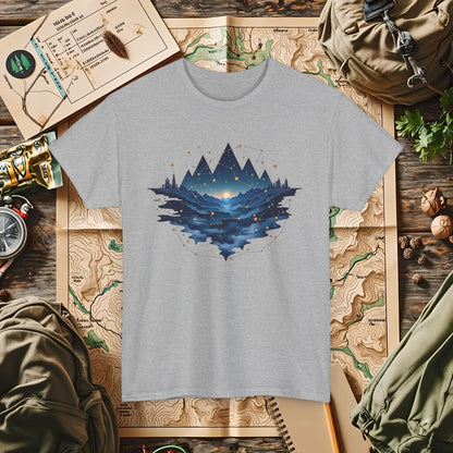 Celestial Landscapes Outdoor Adventure T-Shirts | Camping, Hiking, Rafting & Kayaking Tees for Nature Lovers