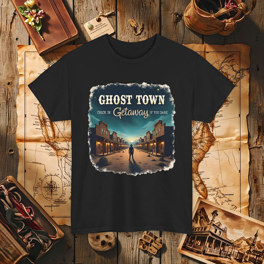 Ghost Town Getaway Western Travel T-Shirts | Desert, Ghost Town, and Cowboy-Inspired Adventure Tees
