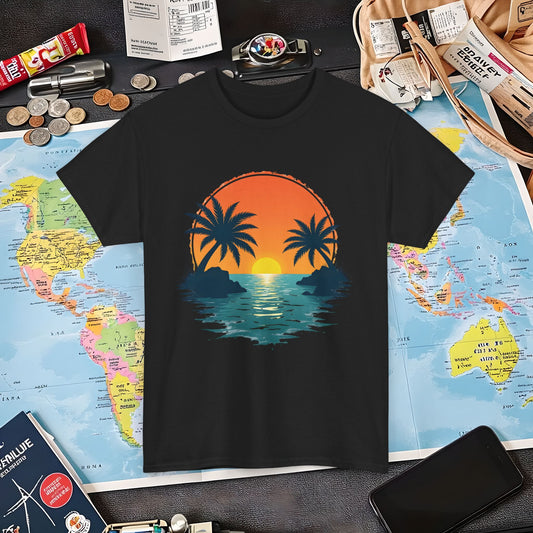 Tropical Escape Air Travel T-Shirts | Jetsetter, Airport, and International Flight Tees