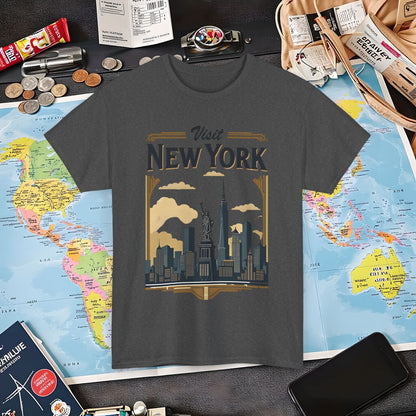 Art Deco NYC Air Travel T-Shirts | Jetsetter, Airport, and International Flight Tees