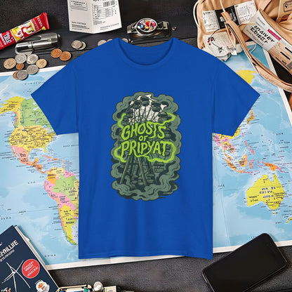 Ghosts of Pripyat Ferris Wheel Shirt – Haunted Chernobyl Dark Tourism Tee | Layover Club Air Travel T-Shirts | Jetsetter, Airport, and International Flight Tees